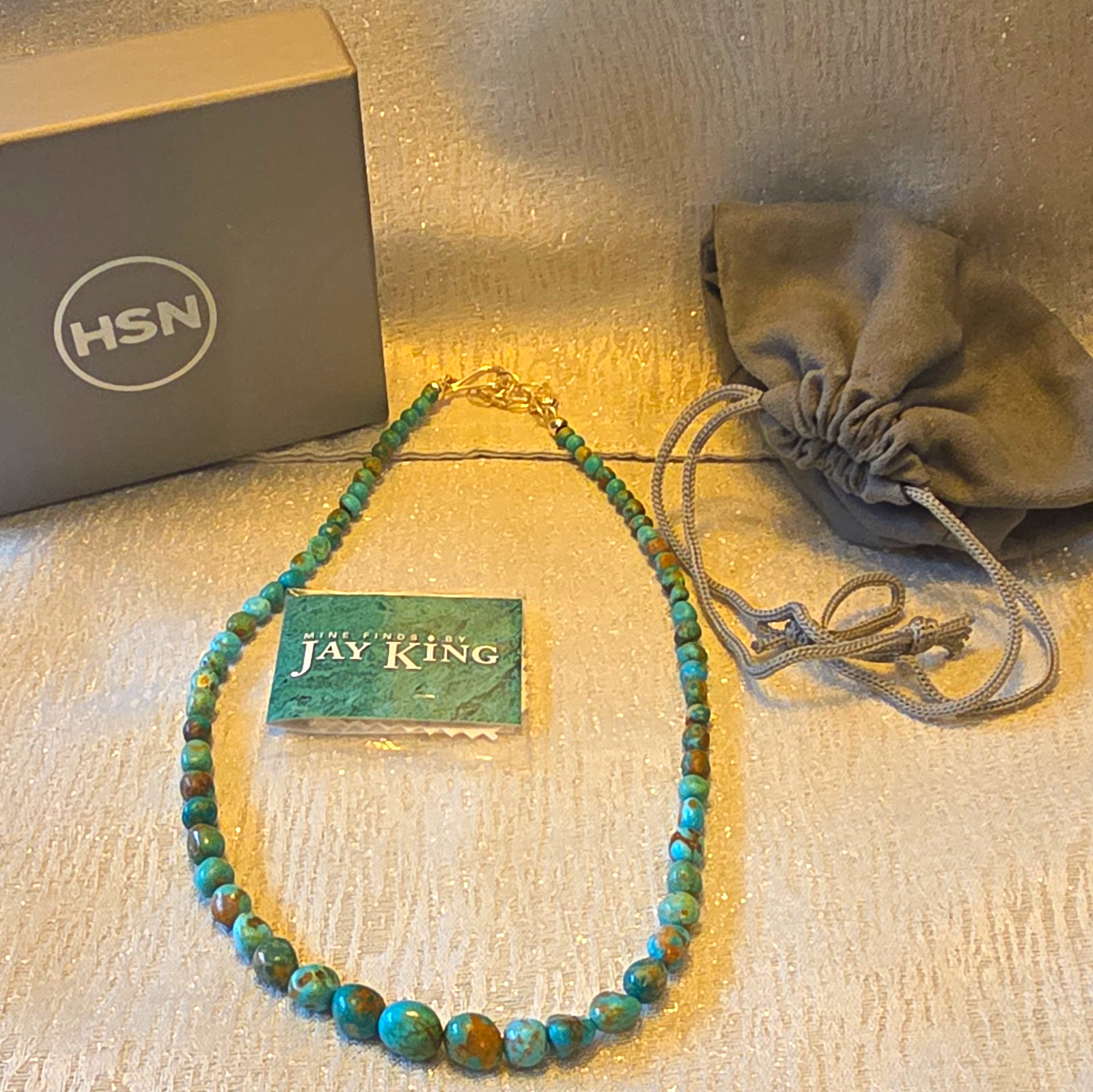 Mine Finds by Jay King Turquoise Round Beaded Necklace Ball/Bead Adjustable Hook