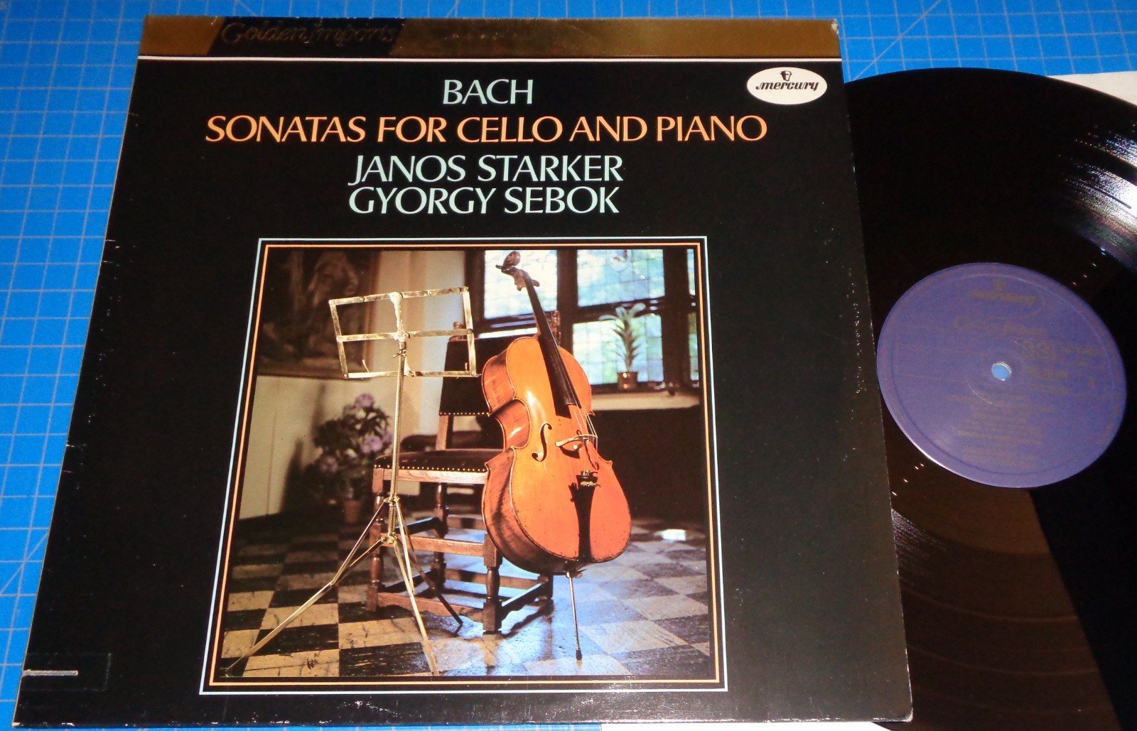 Janos Starker/Gyorgy Sebok BACH Sonatas for Cello and Piano - Mercury SRI 75104