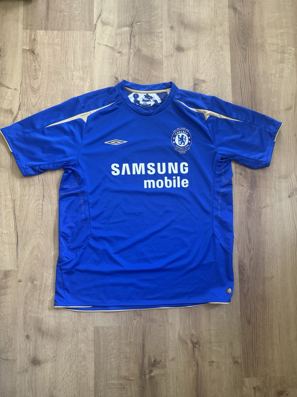 Retro Original Umbro Chelsea 2005/2006 Centenary Home Shirt Wise 11 Mens XL