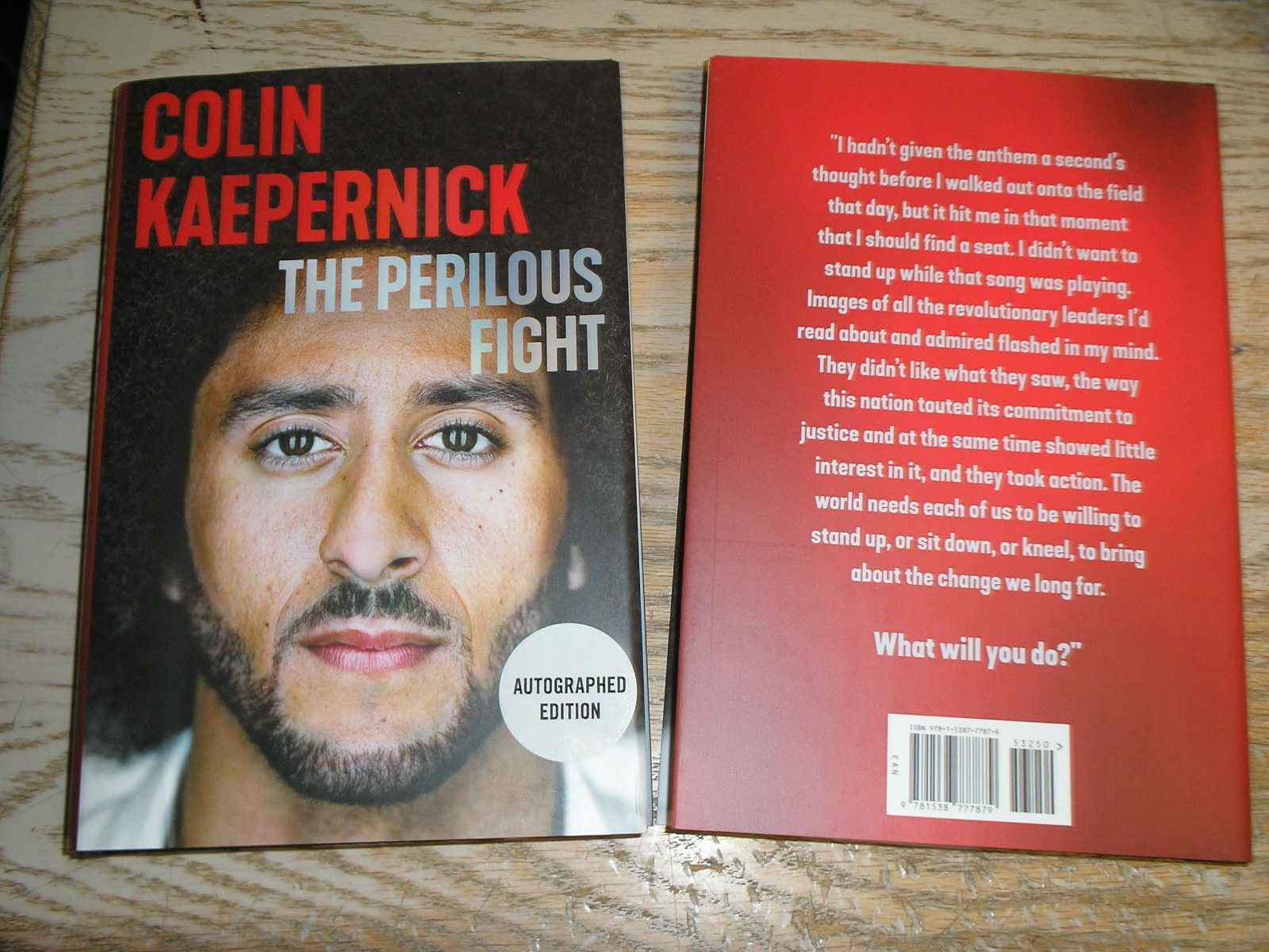 SIGNED The Perilous Fight by Colin Kaepernick (2026, Hardcover) NEW 1st print SIGNED The Perilous Fight by Colin Kaepernick (2026, Hardcover) NEW 1st print