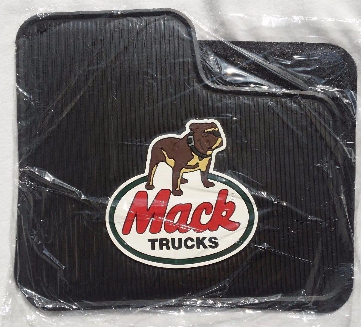 Mack Truck OEM Black Rubber Floor Mats/Dog Logo- CH600 Superliner & R Series-NEW Mack Truck OEM Black Rubber Floor Mats/Dog Logo- CH600 Superliner & R Series-NEW