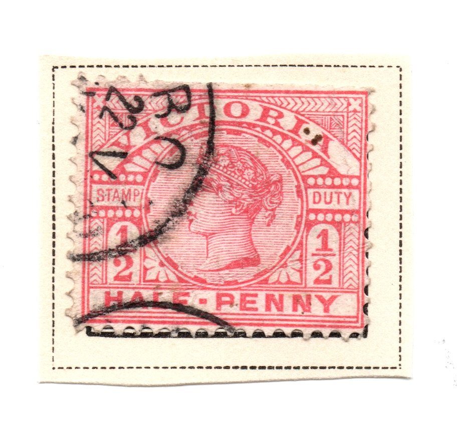 Australia Victoria 1885-86 Queen Victoria STAMP DUTY 1/2p SG 311 Lightly Hinged Australia Victoria 1885-86 Queen Victoria STAMP DUTY 1/2p SG 311 Lightly Hinged