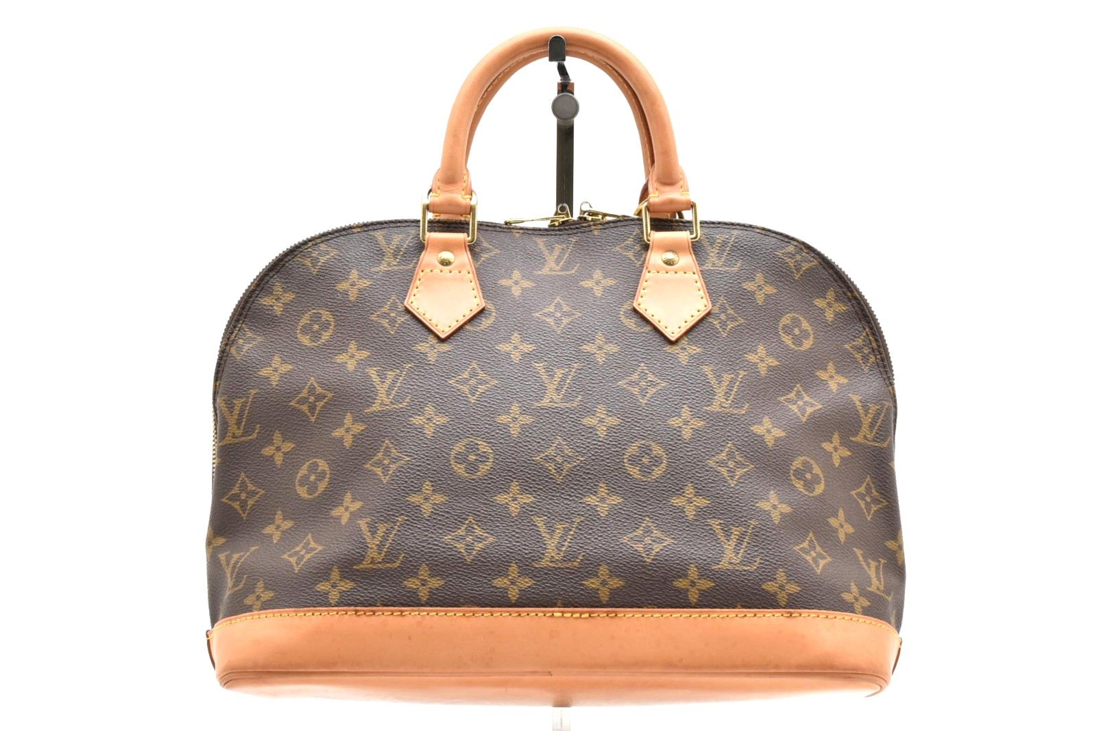 LOUIS VUITTON Alma Monogram PM M51130 Canvas Handbag Brown vintage  Auth Japan