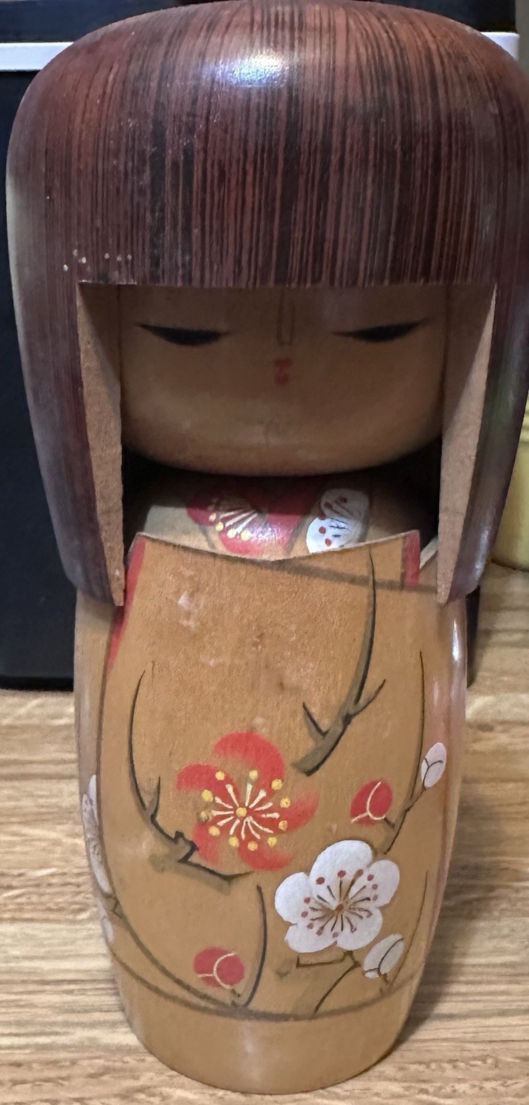 Kokeshi Doll Japanese Wooden Toy Vintage Hand Painted Kokeshi Doll Japanese Wooden Toy Vintage Hand Painted