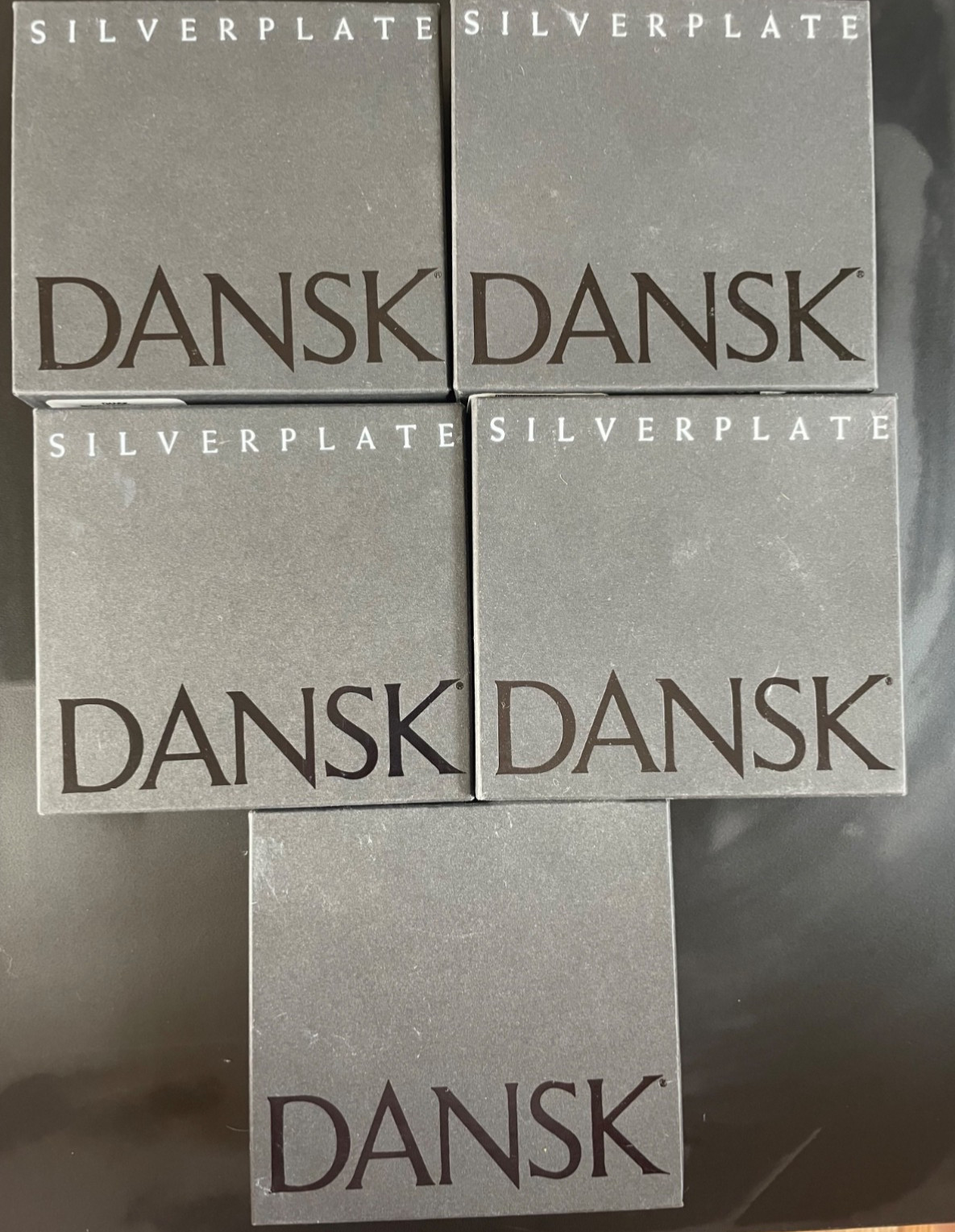MCM Dansk Gunnar Cyrén Silver Plate Paperweight Vintage Lot 5 Animals NEW / NOS