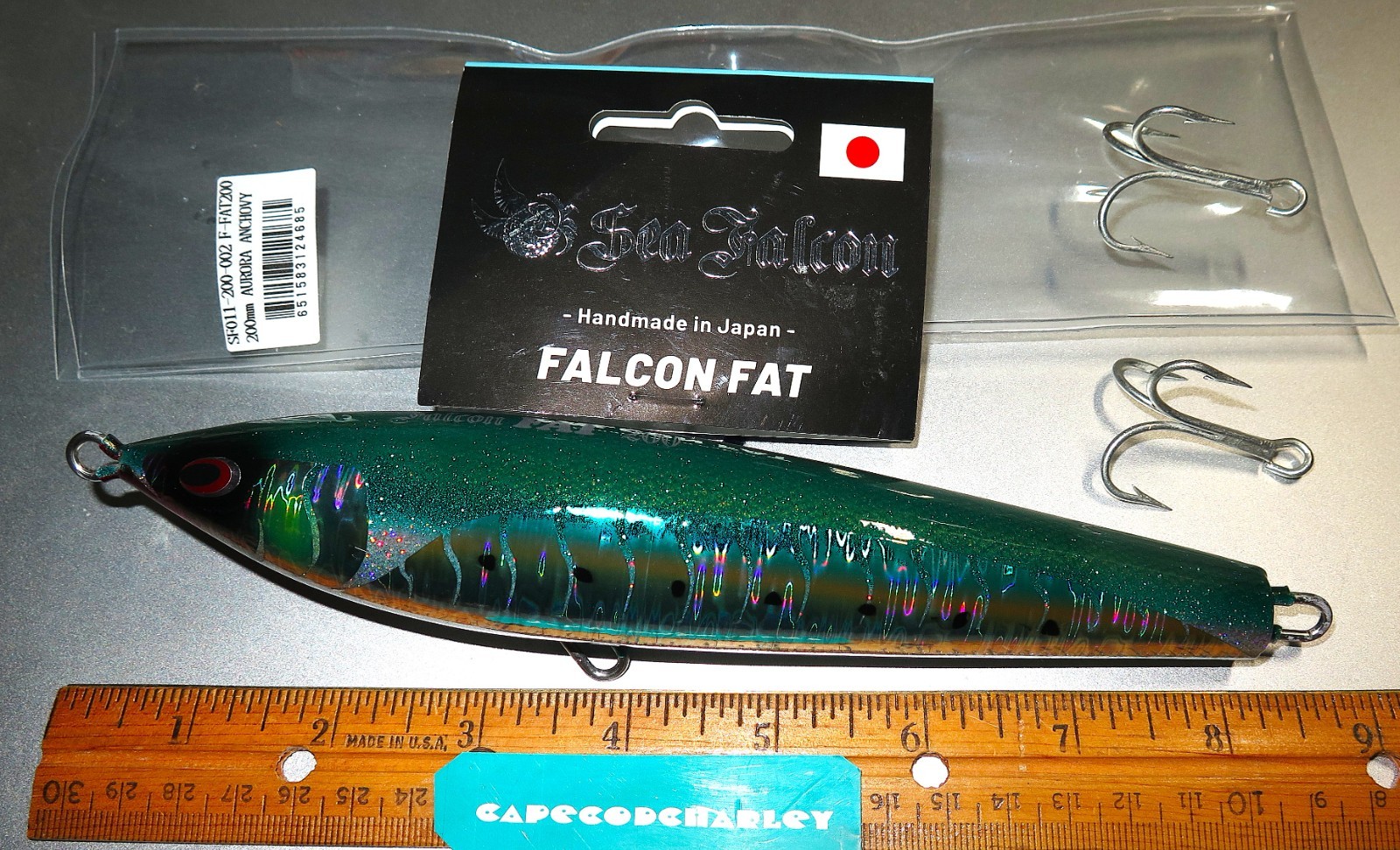 SEA FALCON JAPAN FALCON FAT 200MM Color: AURORA ANCHOVY 8 inches. NEW SEA FALCON JAPAN FALCON FAT 200MM Color: AURORA ANCHOVY 8 inches. NEW