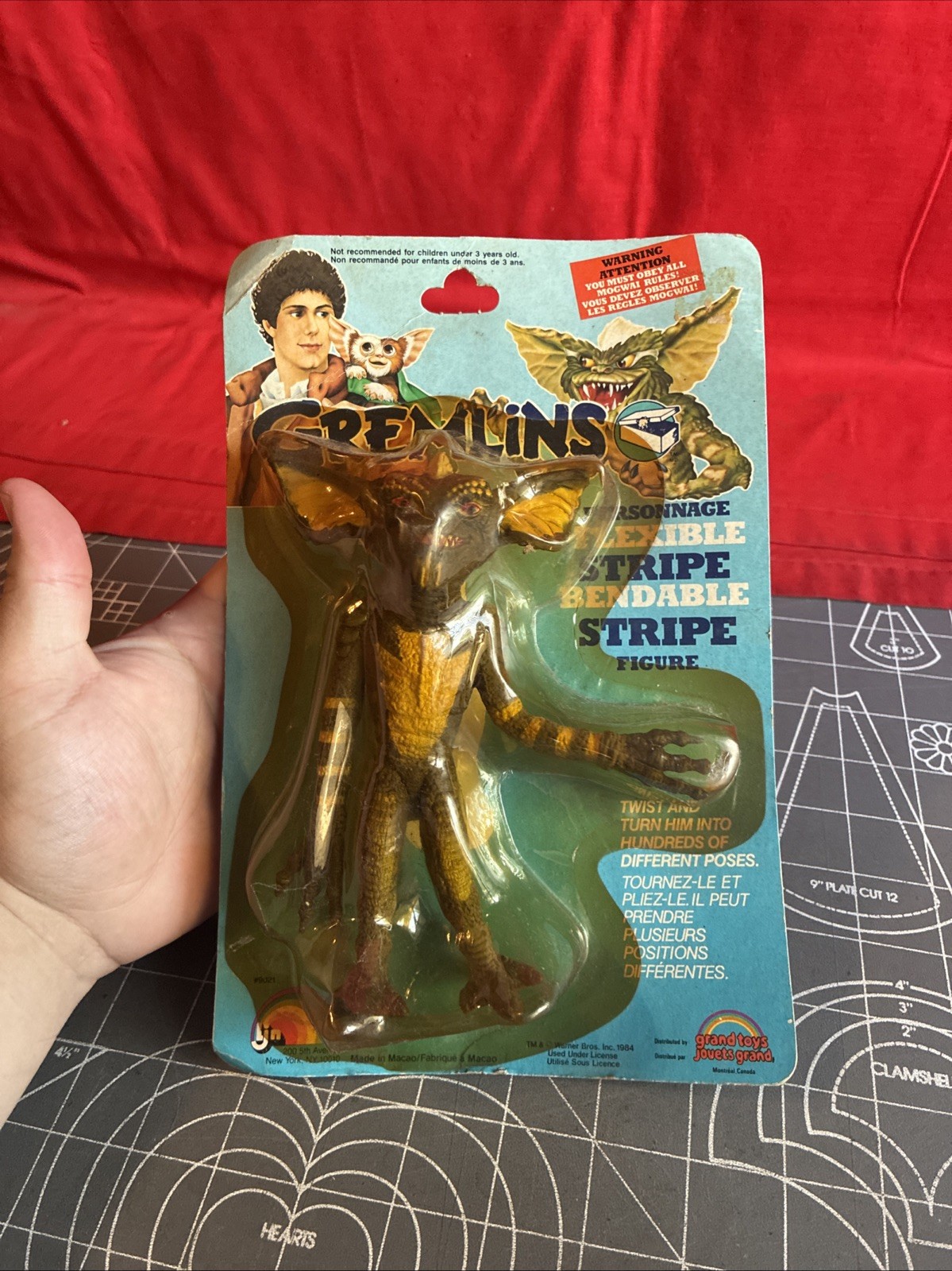 1984 LJN GREMLINS STRIPE BENDABLE FIGURE 6.5 INCH IN PACKAGE 1984 LJN GREMLINS STRIPE BENDABLE FIGURE 6.5 INCH IN PACKAGE