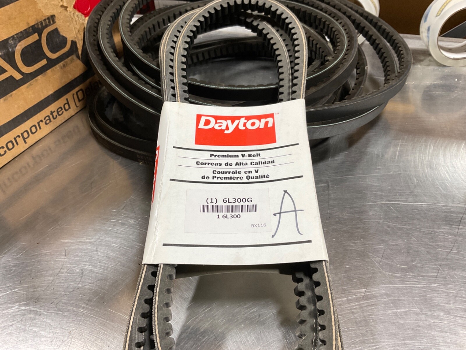 Dayton 6L300G Premium V-Belt NEW