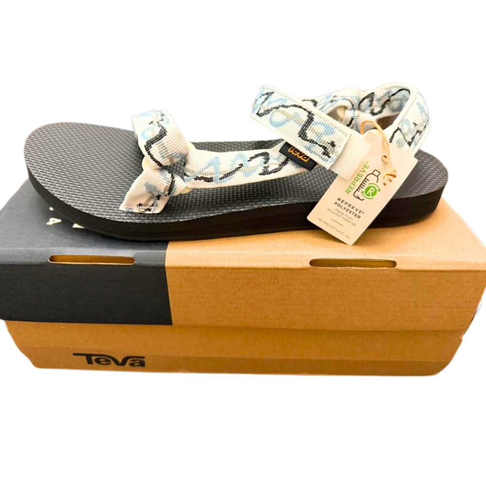 Teva Women’s Original Universal Sandals Ziggy White Adjustable Strap, 11, NEW