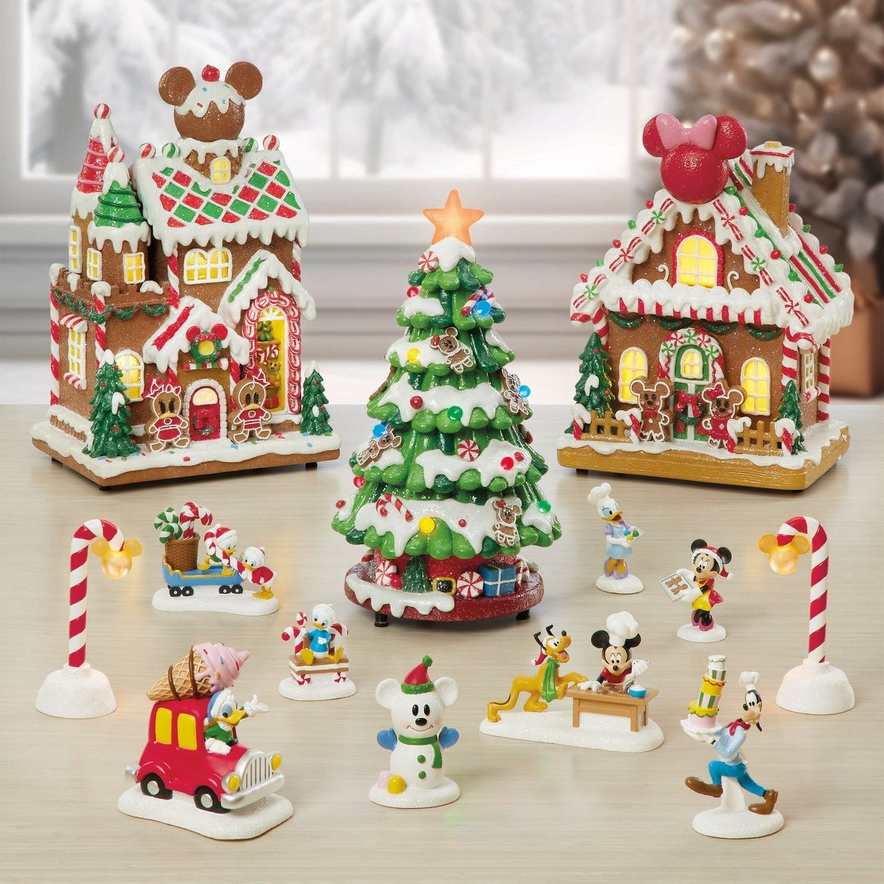 NEW Disney Holiday Gingerbread Village, 13-Piece Set NEW Disney Holiday Gingerbread Village, 13-Piece Set
