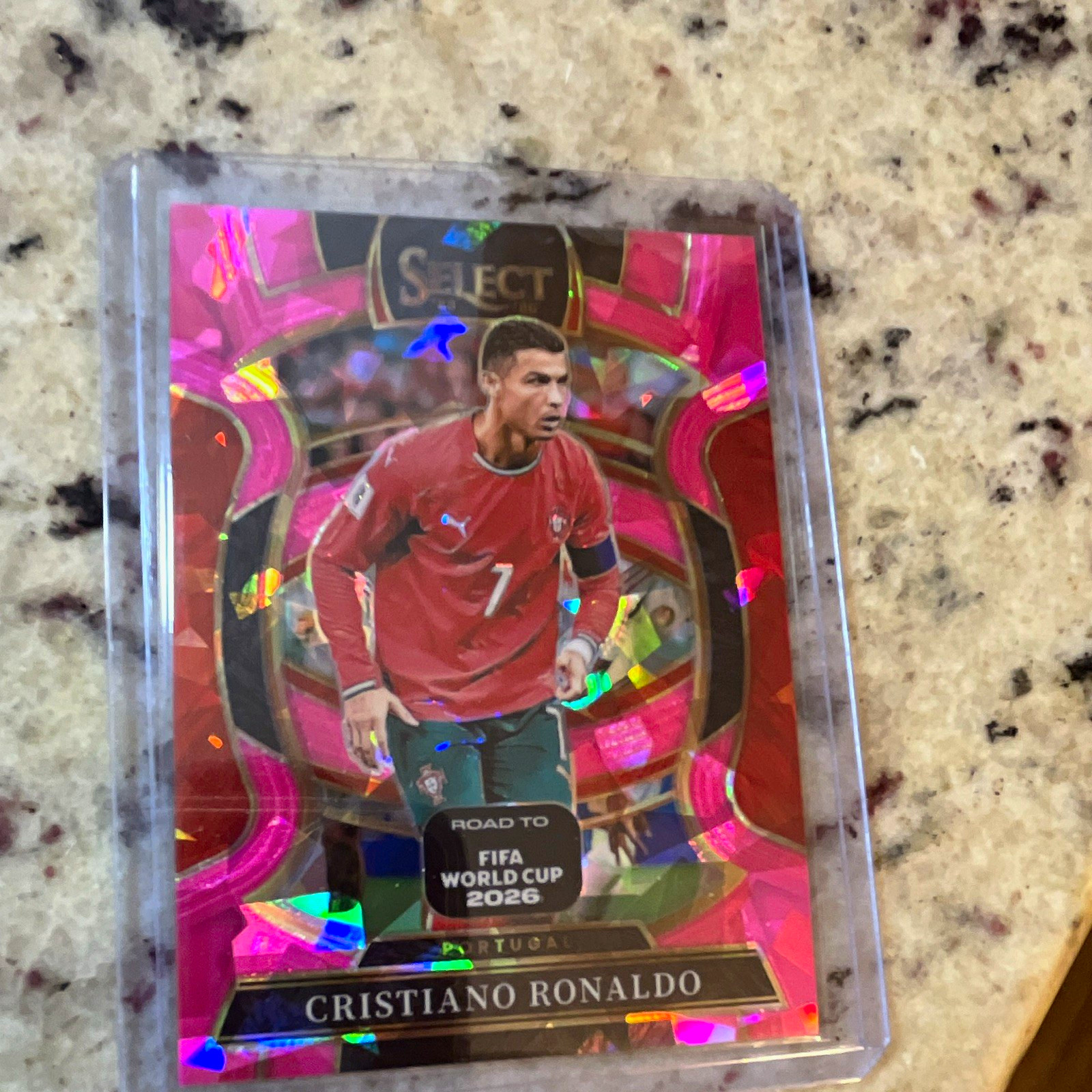 Panini 2023-24 Select FIFA Terrace Cristiano Ronaldo Portugal #95 Pink /75 Panini 2023-24 Select FIFA Terrace Cristiano Ronaldo Portugal #95 Pink /75