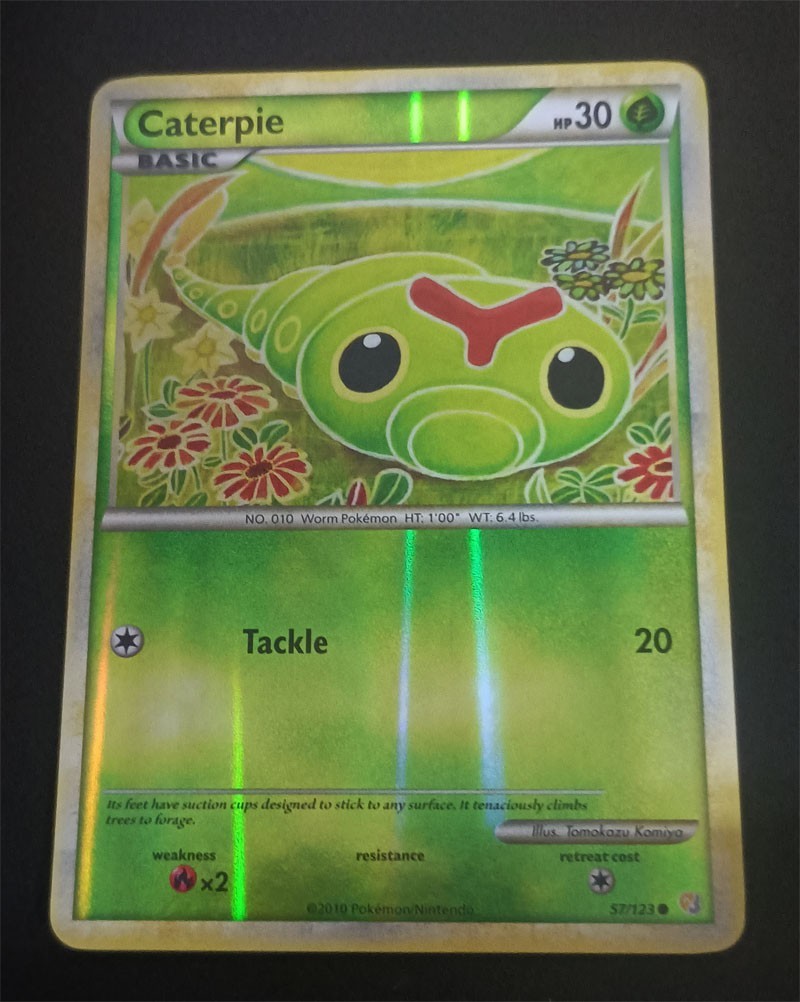Caterpie 57/123 Reverse Holo HeartGold & SoulSilver LP+ With Free eBay Shipping Caterpie 57/123 Reverse Holo HeartGold & SoulSilver LP+ With Free eBay Shipping