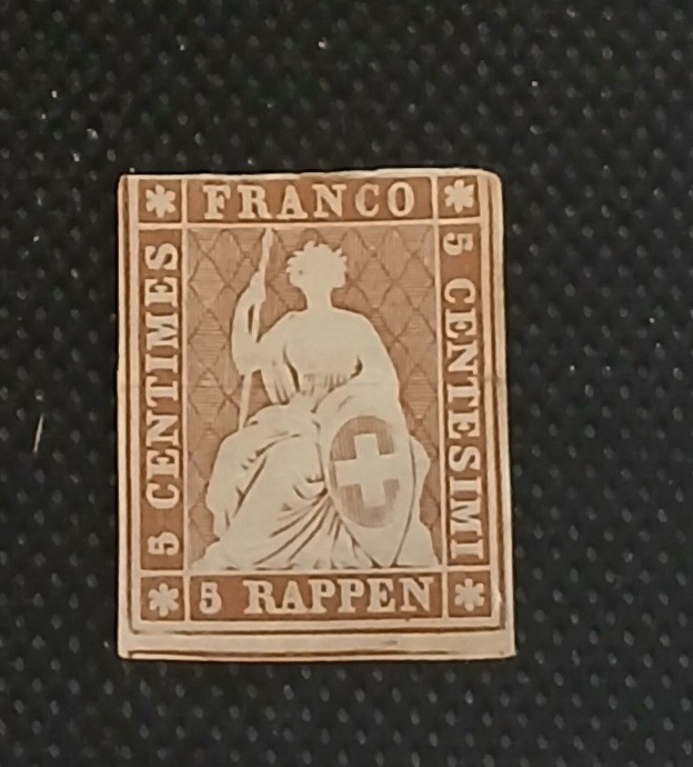 Switzerland 1854 Scott #20 Mint