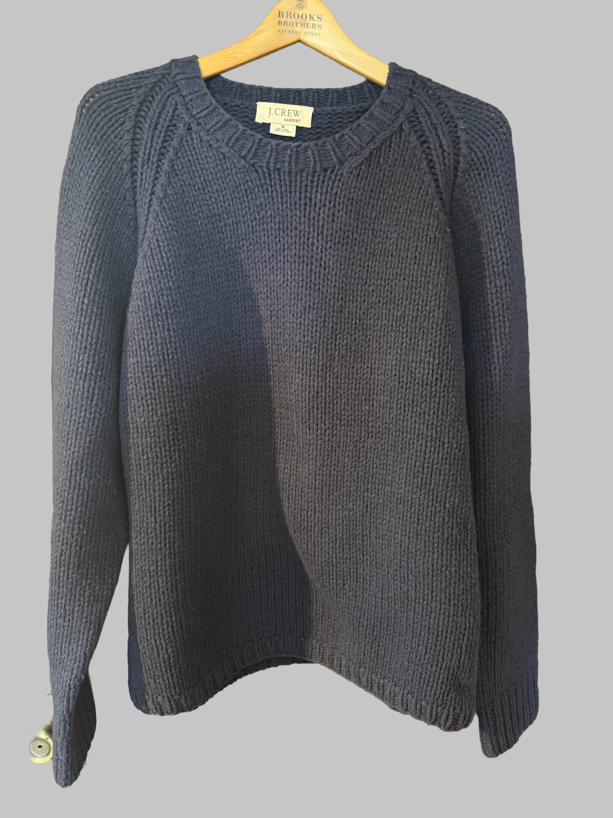 Vintage J. Crew Sweater Mens Medium Blue Wool Crew Neck Pullover Y2K Knit Vintage J. Crew Sweater Mens Medium Blue Wool Crew Neck Pullover Y2K Knit