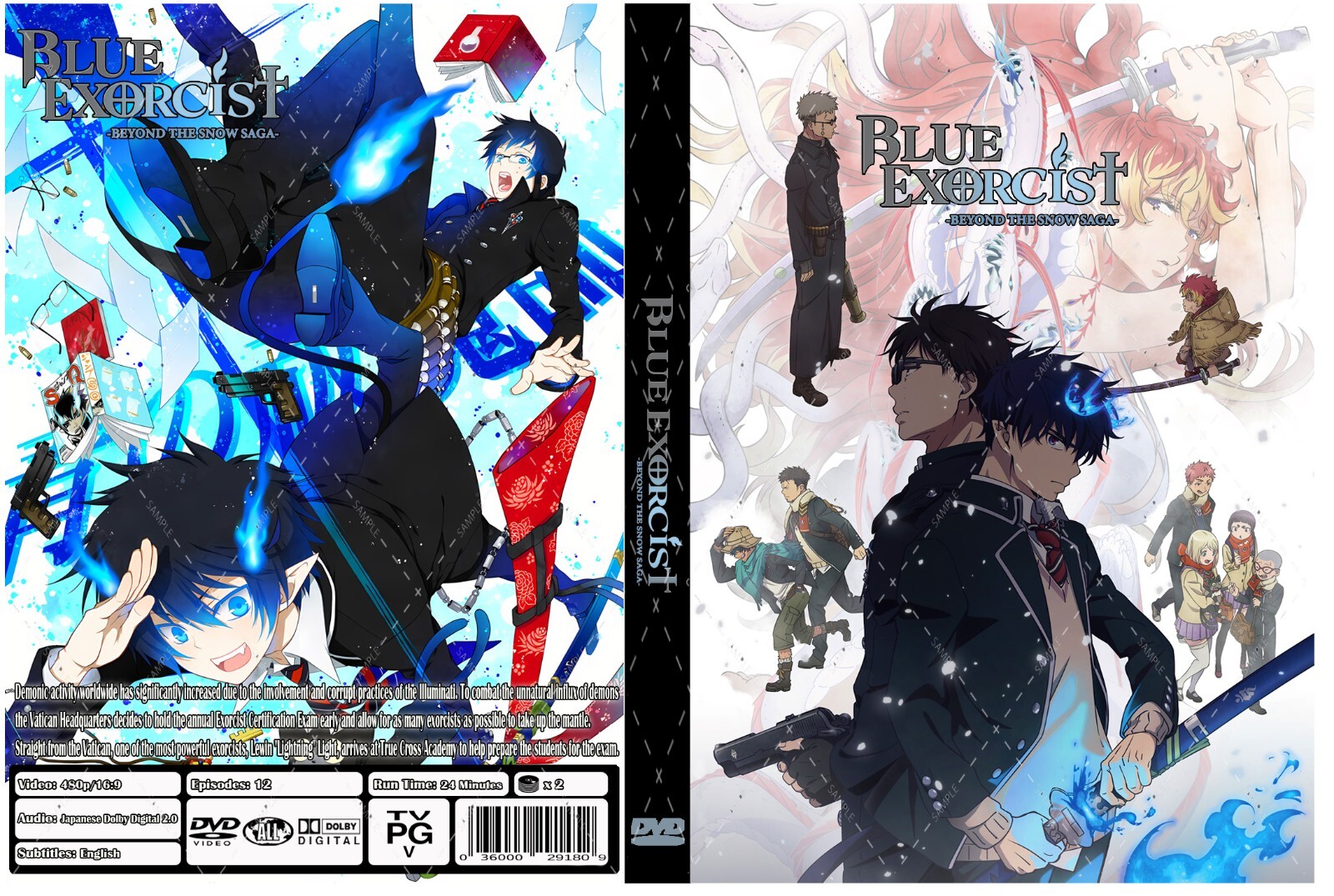 Blue Exorcist Beyond the Snow Saga Anime Series Ep 1-12 Blue Exorcist Beyond the Snow Saga Anime Series Ep 1-12
