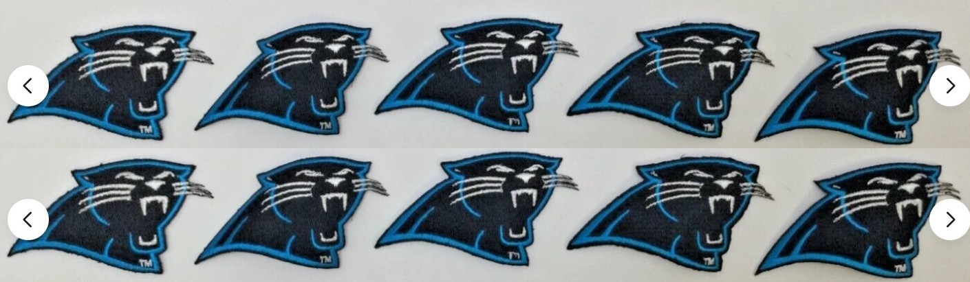 Carolina Panthers NFL Iron On Patch, 4\