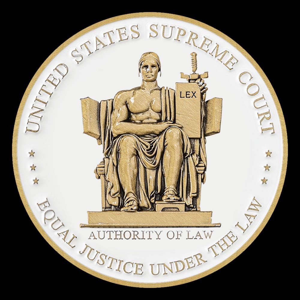 Supreme Court Authority of Law Challenge Coin