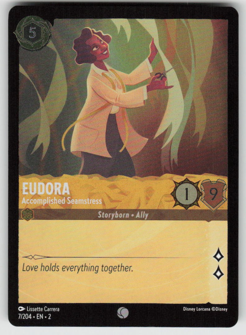 Eudora - Accomplished Seamstress Cold Foil C 2 7/204 Lorcana TCG NM