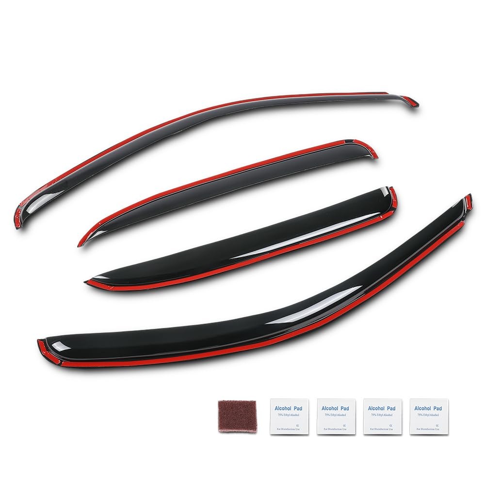 4pcs Smoke in‑Channel Ventvisor for Escalade Tahoe Yukon 2000‑2006