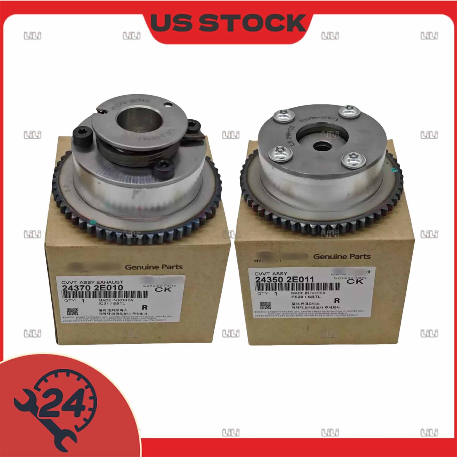 2P Intake Exhaust VVT Timing Camshaft Gear Sprocket for Hyundai Elantra US STOCK