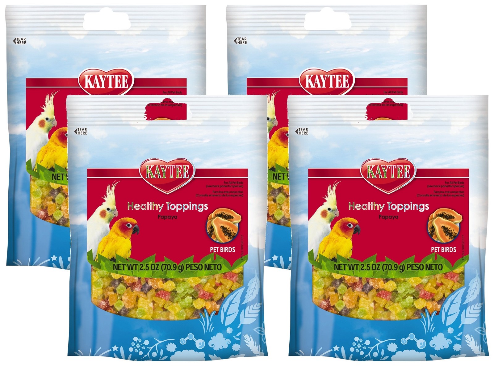 Kaytee Fiesta Healthy Toppings Avian(Pack of 4) 10 Ounce (Pack 1) Kaytee Fiesta Healthy Toppings Avian(Pack of 4) 10 Ounce (Pack 1)