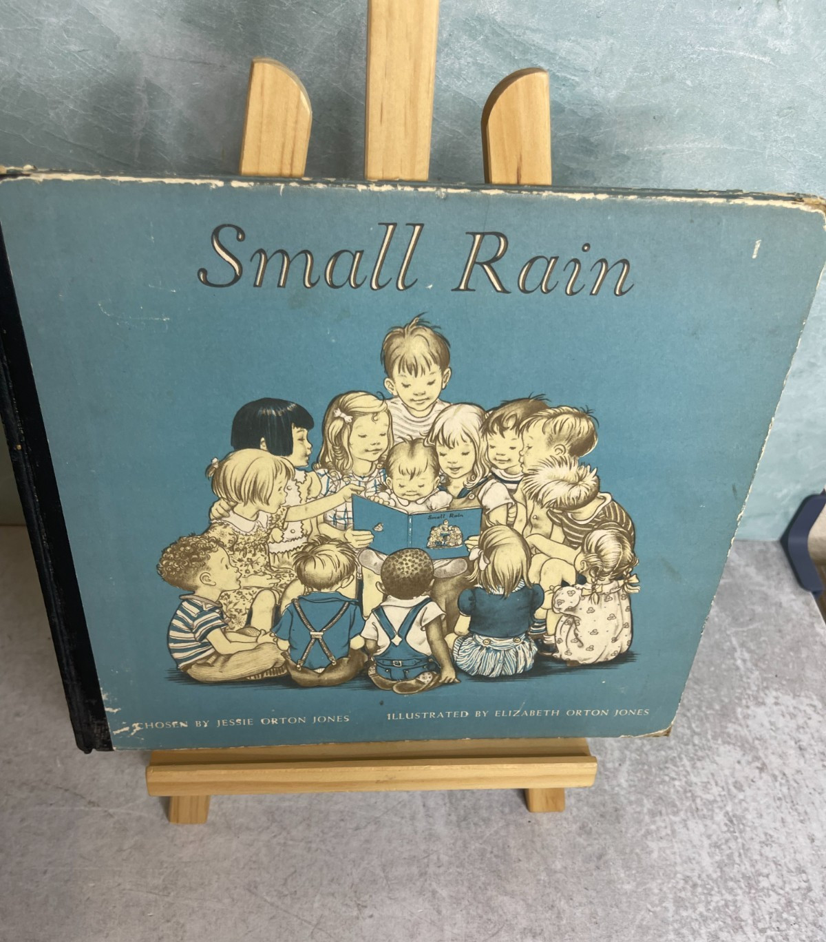 Vintage 1944 4th print Small Rain versus from the bible Book Jessie Orton Jones