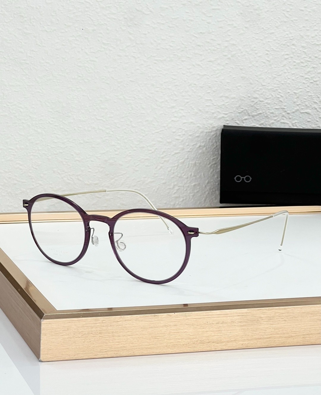 LINDBERG 6541 Eyeglasses Purple Gold Titanium Clear Lens 51-22-145 New LINDBERG 6541 Eyeglasses Purple Gold Titanium Clear Lens 51-22-145 New