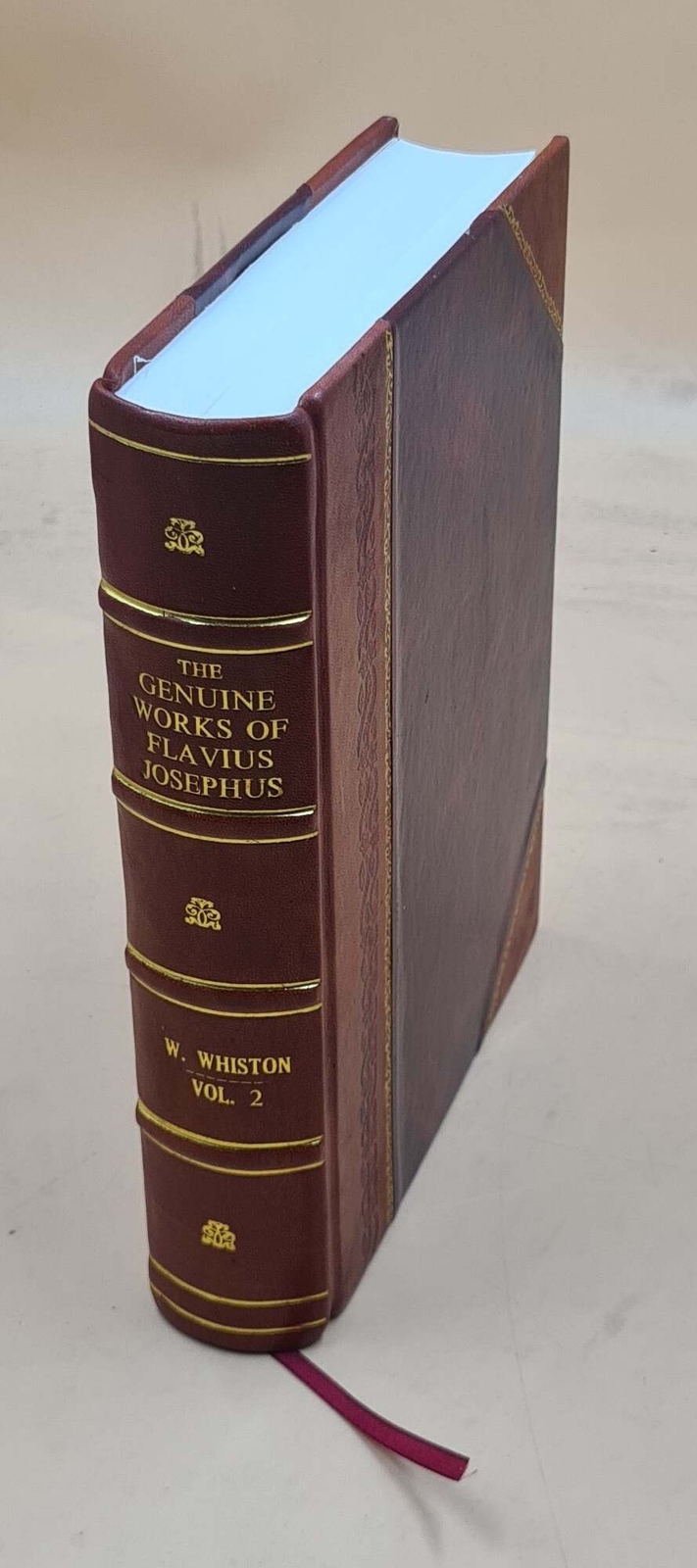 Works of Flavius Josephus .. : containing twenty book V. 2 1828 [Leather Bound]