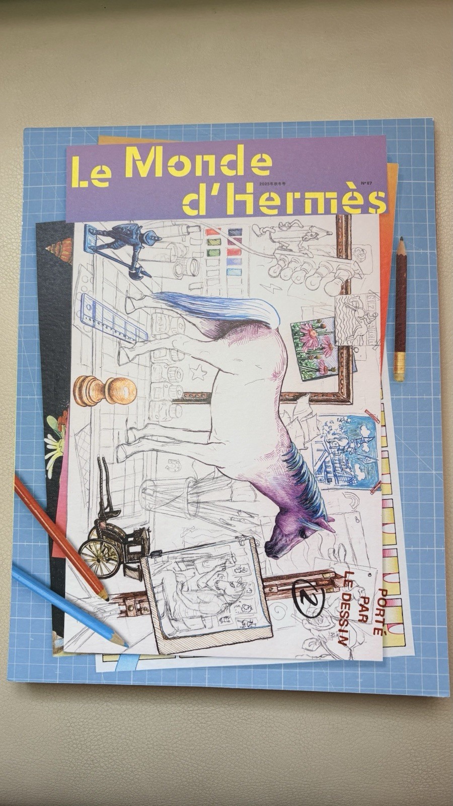 Vintage Le Monde d\'Hermes Magazine No. 87 Autumn Winter 2025 Japanese Version