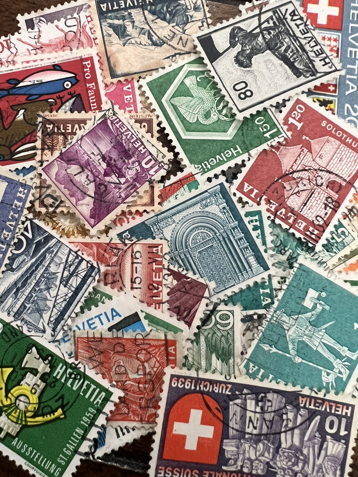 Switzerland Stamp Lot Of 50- No Duplicates 