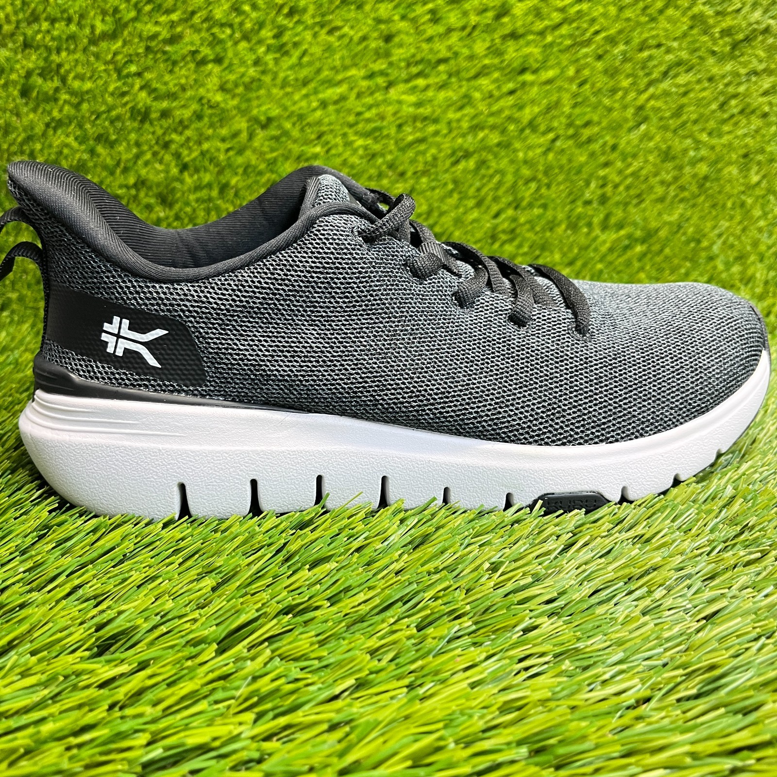 Kuru Flex Via Womens Size 6 Black Gray White Athletic Running Shoes Sneakers