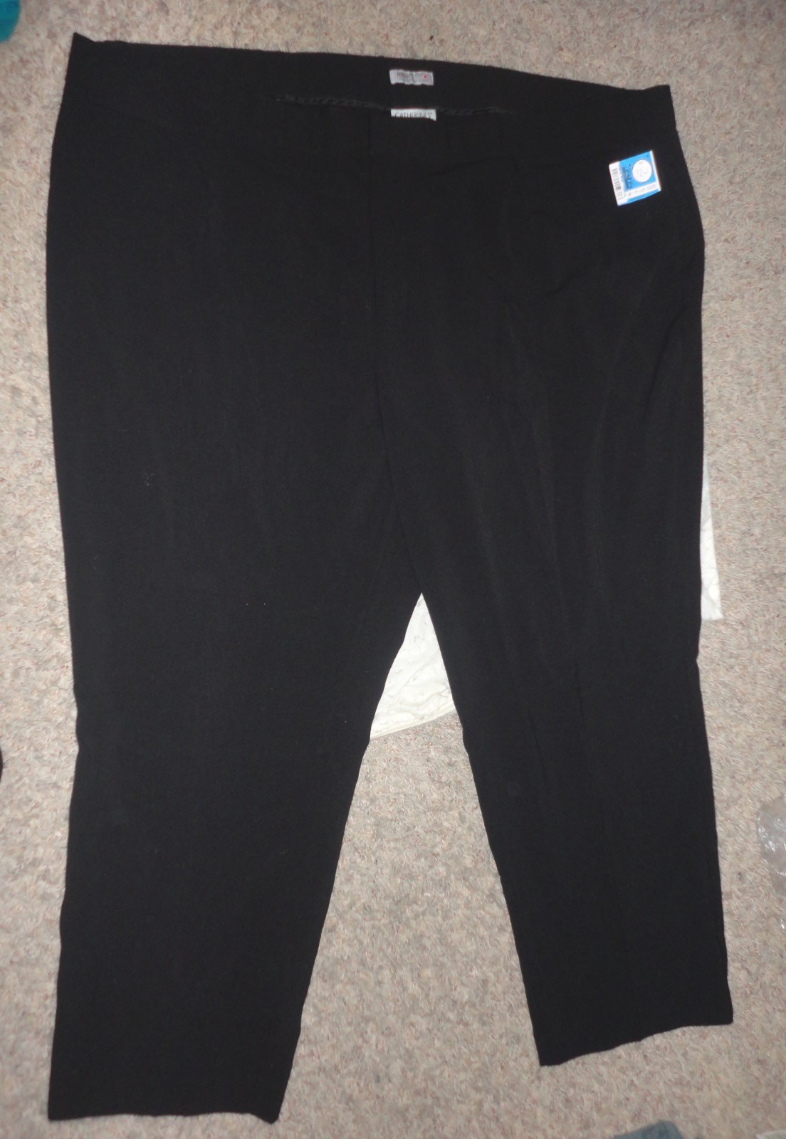 CATHERINE\'S Womens MODERATELY CURVY RIGHT FIT STRETCH BLACK ELASTIC PANTS~32W/32 CATHERINE\'S Womens MODERATELY CURVY RIGHT FIT STRETCH BLACK ELASTIC PANTS~32W/32