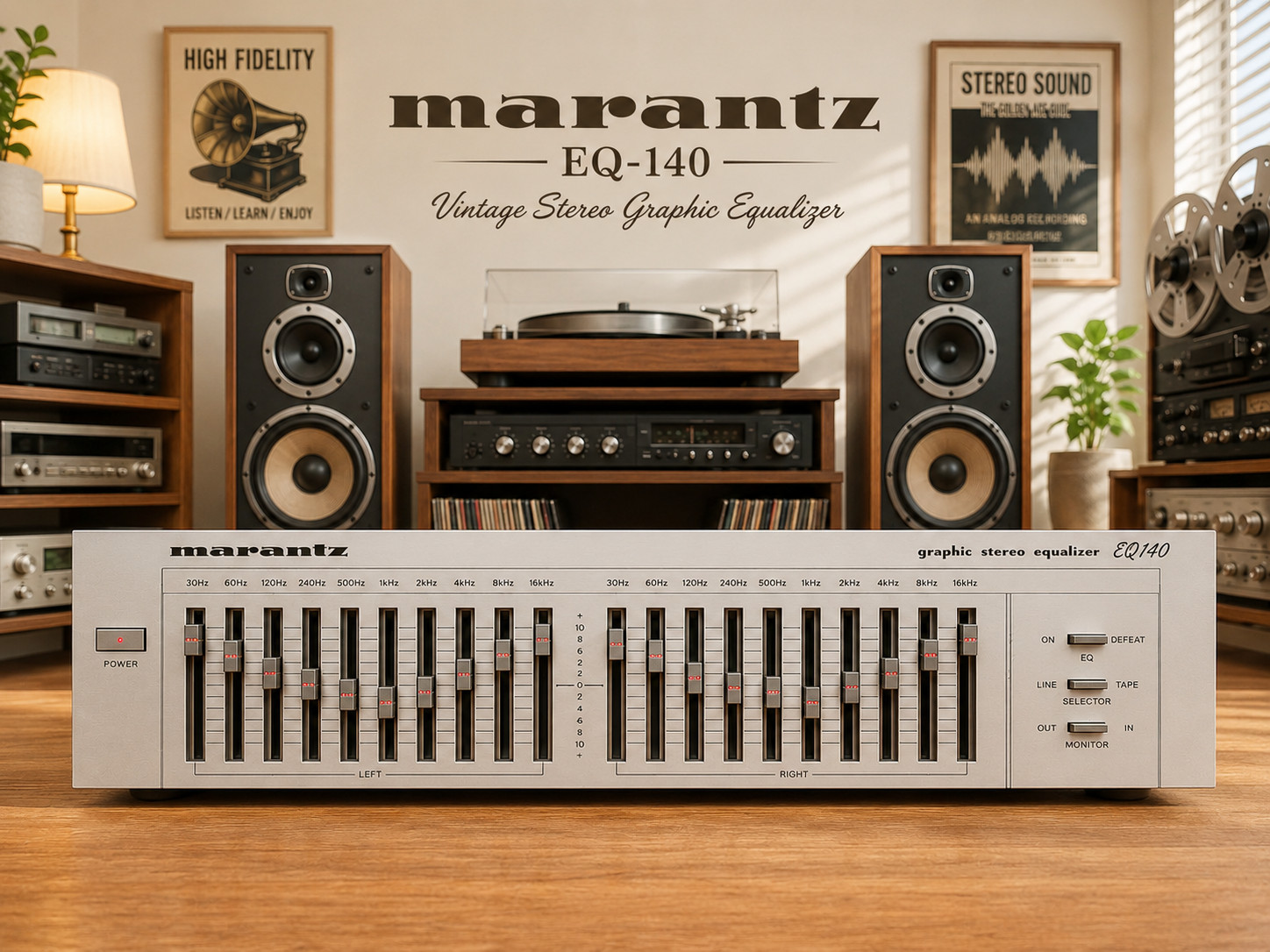 MARANTZ EQ-140 🌈RaRe🌈 Vintage Stereo Graphic Equalizer