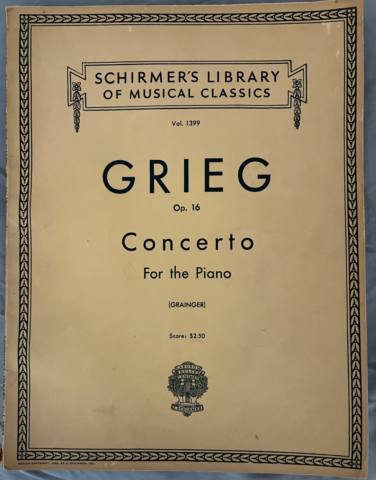 Grieg\'s Concerto for Piano With Orchestral Accompaniment