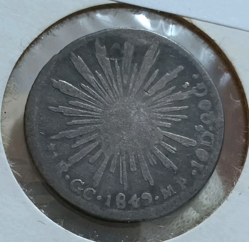 Mexico 1849 1 Real GUADALUPE Y CALVO GC MP