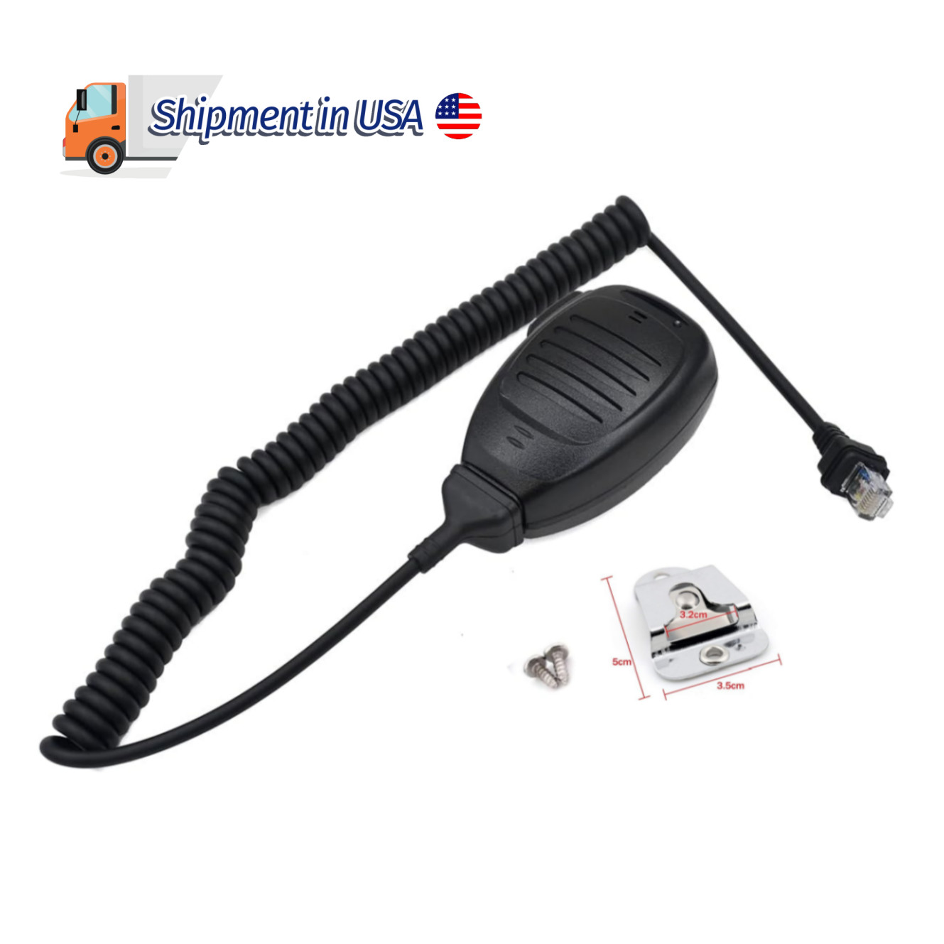 KMC-35 Microphone Standard Dynamic Mobile Radio 8 Pin Speaker Mic FOR Kenwood