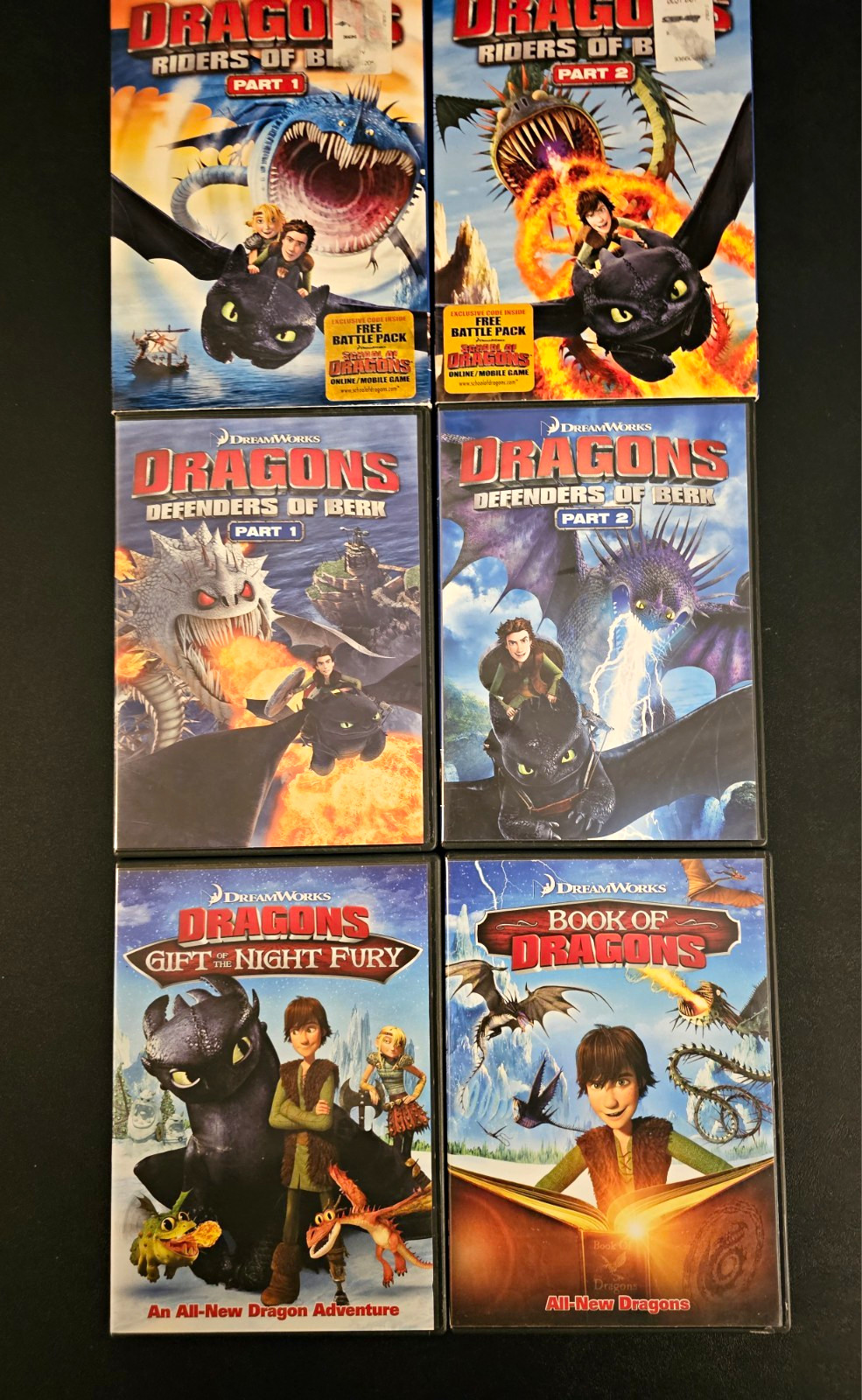 DreamWorks How To Train Your Dragon DVD Lot Riders/Defenders of Berk/ Specials