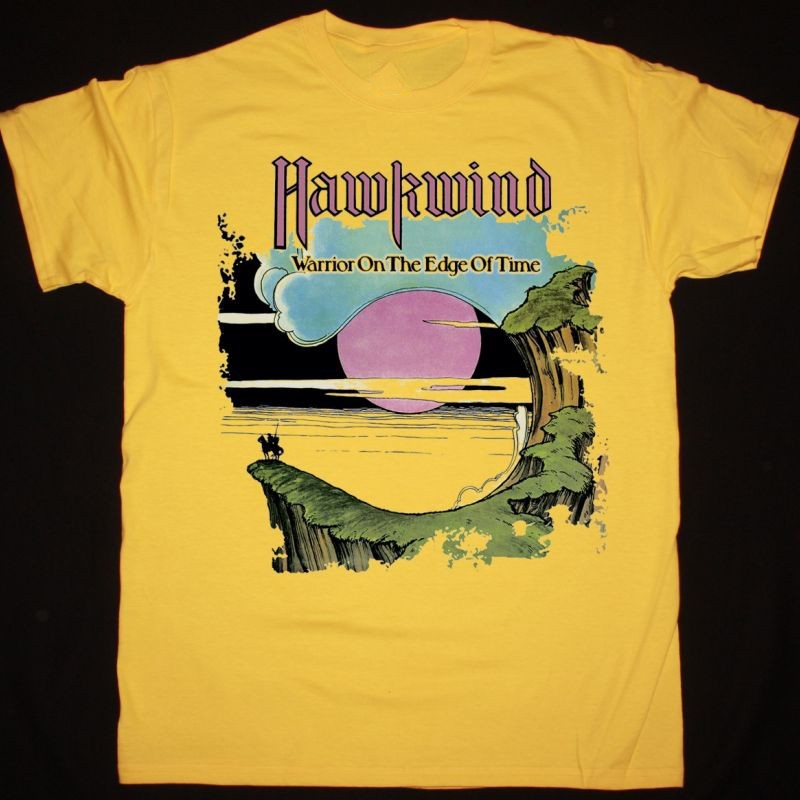 HAWKWIND Band WARRIOR ON THE EDGE OF TIME Shirt Yellow Unisex S-5XL 1P1347 HAWKWIND Band WARRIOR ON THE EDGE OF TIME Shirt Yellow Unisex S-5XL 1P1347