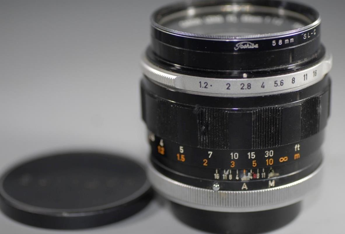Canon 55mm f1.2 FL ultra fast manual focus lens - Nice Ex+