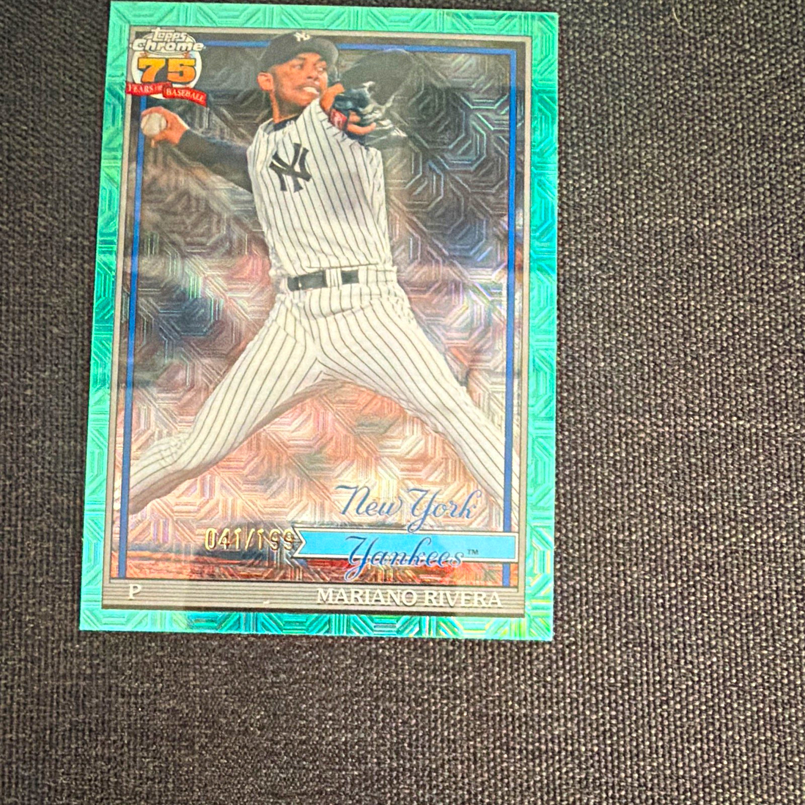 2026 Topps Series 2 Mariano Rivera 1991 Chrome Silver Pack Aqua Mojo /199 BW10