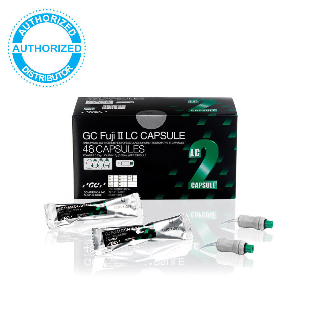GC Fuji II LC CAPSULE Reinforced Glass Ionomer Restorative Different Shades