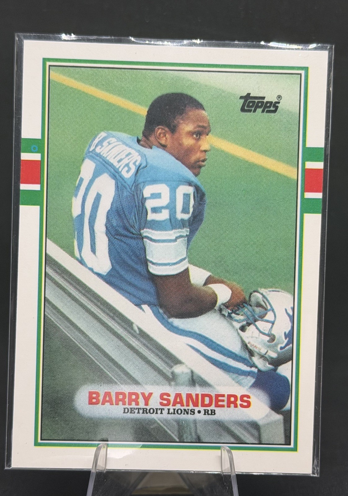 1989 Topps Traded Barry Sanders #83T RC Rookie Card Detroit Lions 1989 Topps Traded Barry Sanders #83T RC Rookie Card Detroit Lions