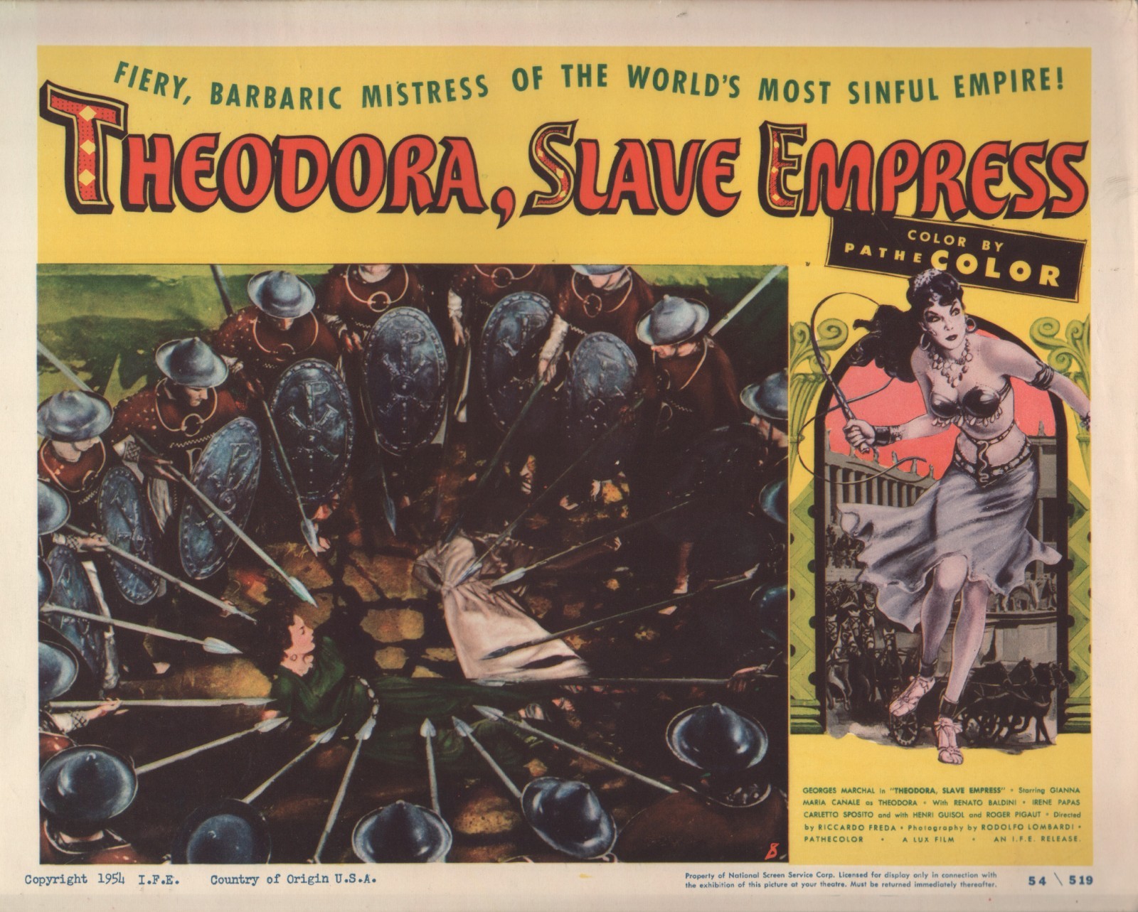 Theodora, Slave Empress (1954) 11x14 lobby card #8