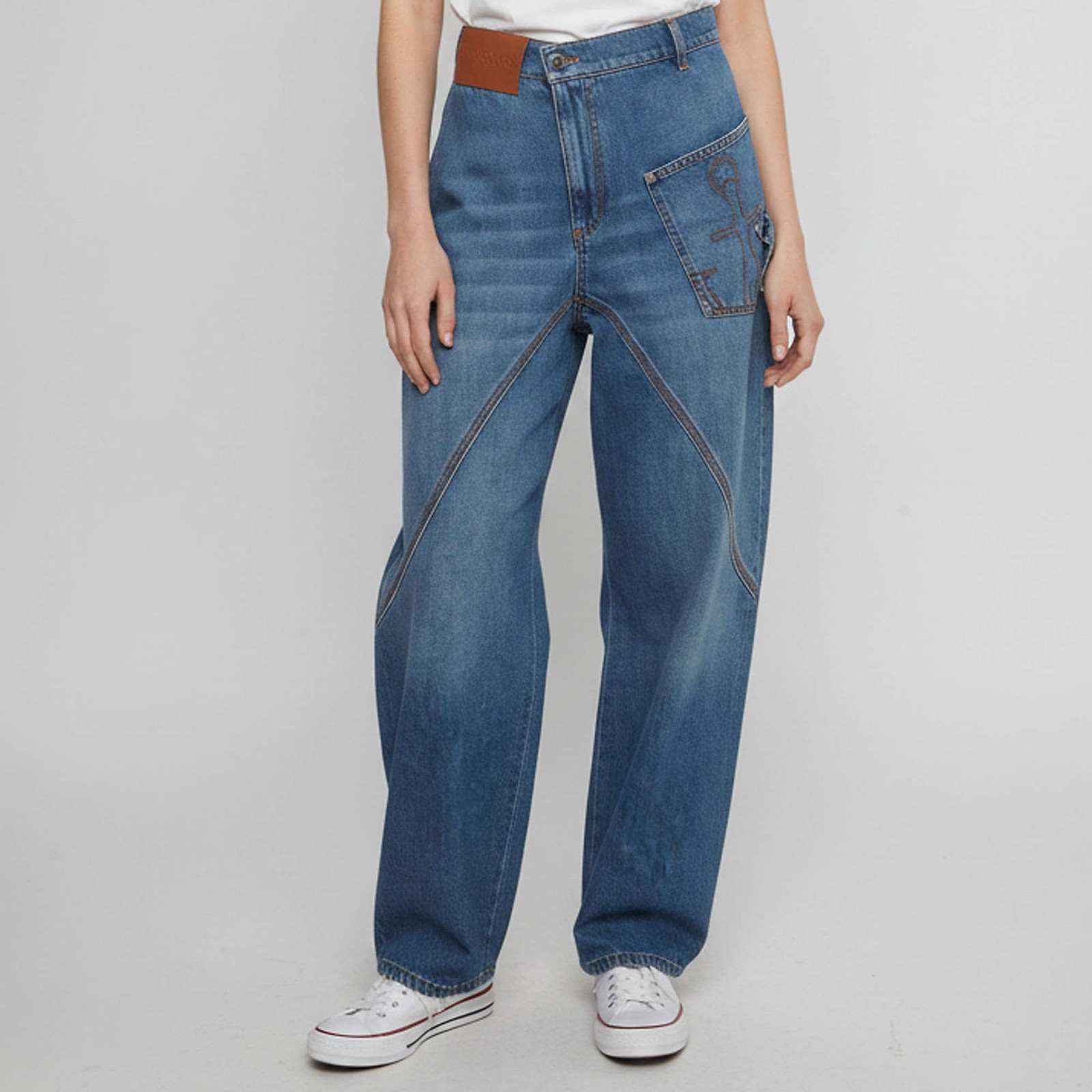 J.W. Anderson Blue Denim Twisted Workwear Jeans MWaist 27