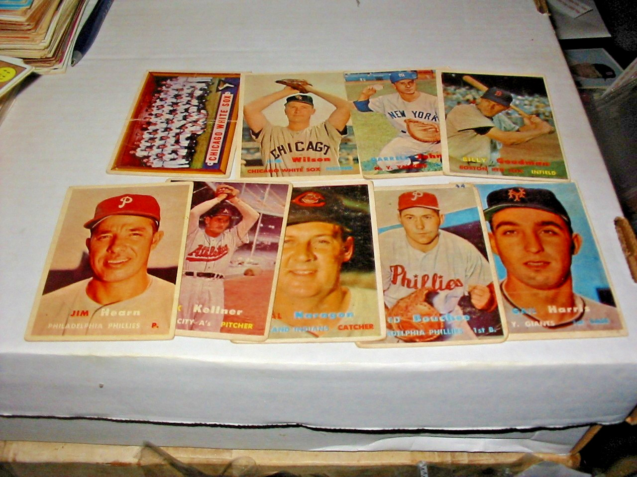 1957 Topps 9 Card Value Lot All 4th Series Rare Cards