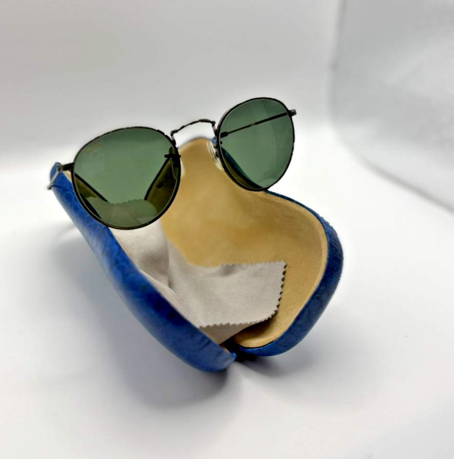 Vintage Ray-Ban Sunglasses By Bausch & Lomb Round Y2K Style, Round, W/ A Case