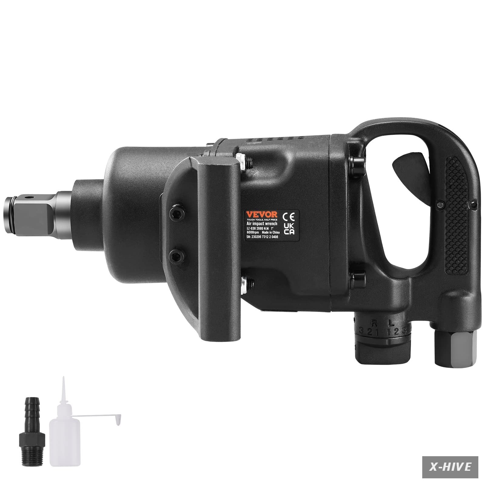 Vevor 1 Inch Air Impact Wrench - 2730 ft lbs Reverse Torque