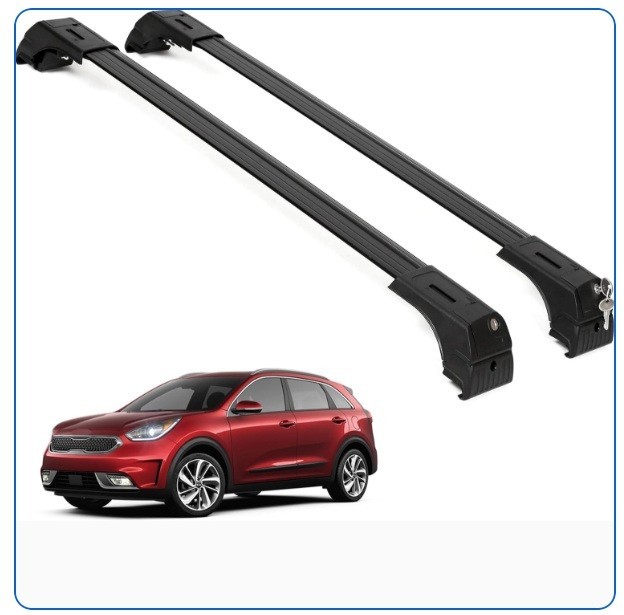 ERKUL Roof Rack Cross Bars for Kia Niro 2016-2022 with Flush Rails ERKUL Roof Rack Cross Bars for Kia Niro 2016-2022 with Flush Rails