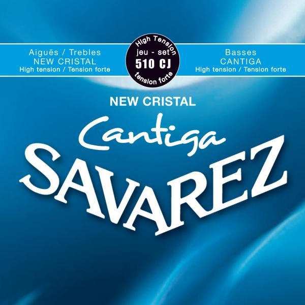 Savarez 510CJ Crystal Cantiga Classical Guitar Strings, High Tension
