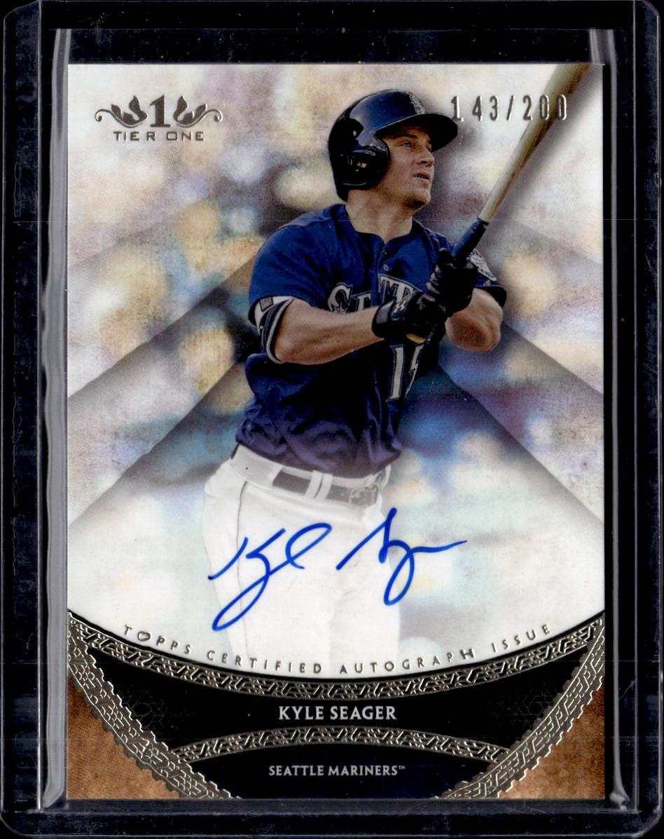 2017 Topps Tier One - Prime Performers Autographs #PPA-KSA Kyle Seager #/200 2017 Topps Tier One - Prime Performers Autographs #PPA-KSA Kyle Seager #/200